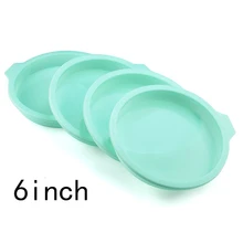  4/6/8 inch Round Silicone Pastel Layer Cake Mould Silicone Mousse Mold Round Baking Tools For Cakes Cooking Forms 
