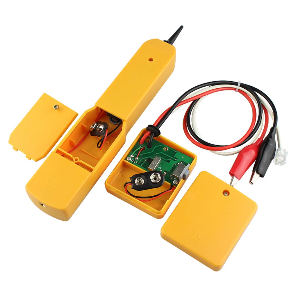 RJ11 Wire Tracker Network Telephone Cable Tester Tools Instrument Durable Portable Diagnose Tone Line Finder ABS Yellow Detector