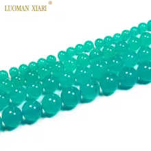 Изысканные AAA прозрачный лед Амазонит GemBeads из круглого натурального камня бусины для самостоятельного изготовления ювелирных изделий браслет Цепочки и ожерелья 6/8/10/12 мм