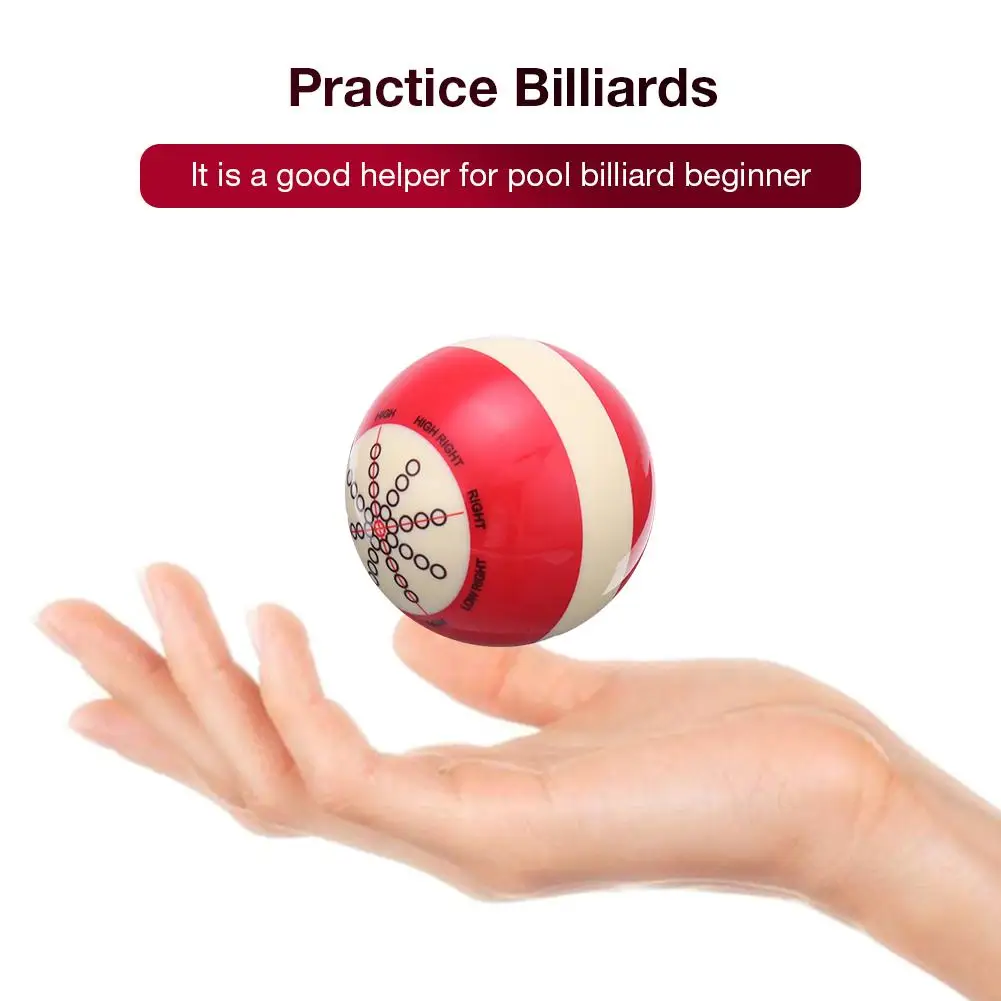 Новый высококачественный белый красный Кий Мяч тренировочный Бильярд Британский Американский снукер тренировочный мяч для бильярда