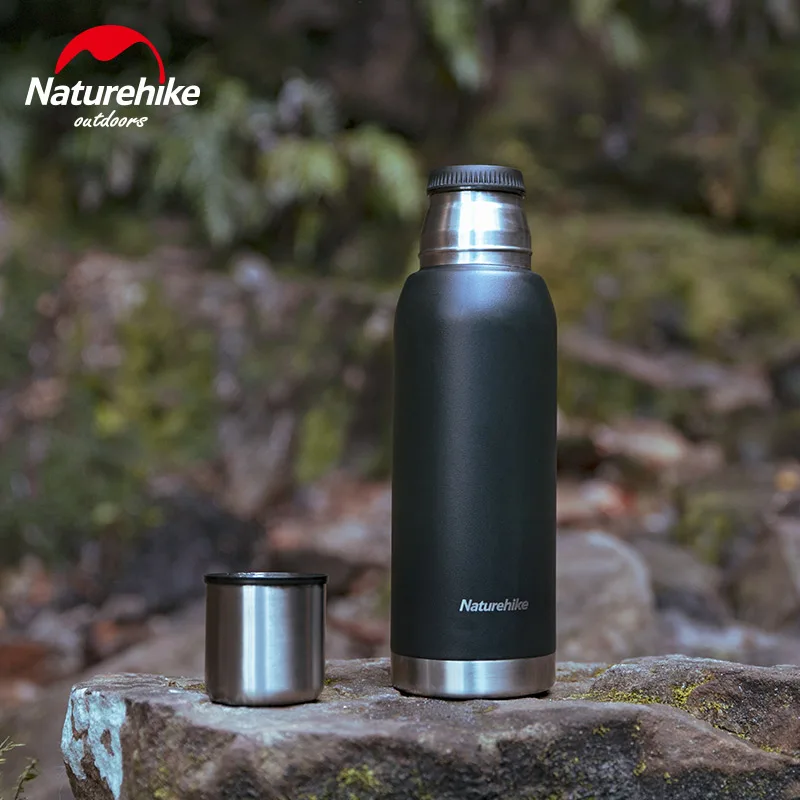 2.2L/1.25L Naturehike Классическая Вакуумная бутылка для воды с изоляцией из нержавеющей стали Термокружка для отдыха на природе