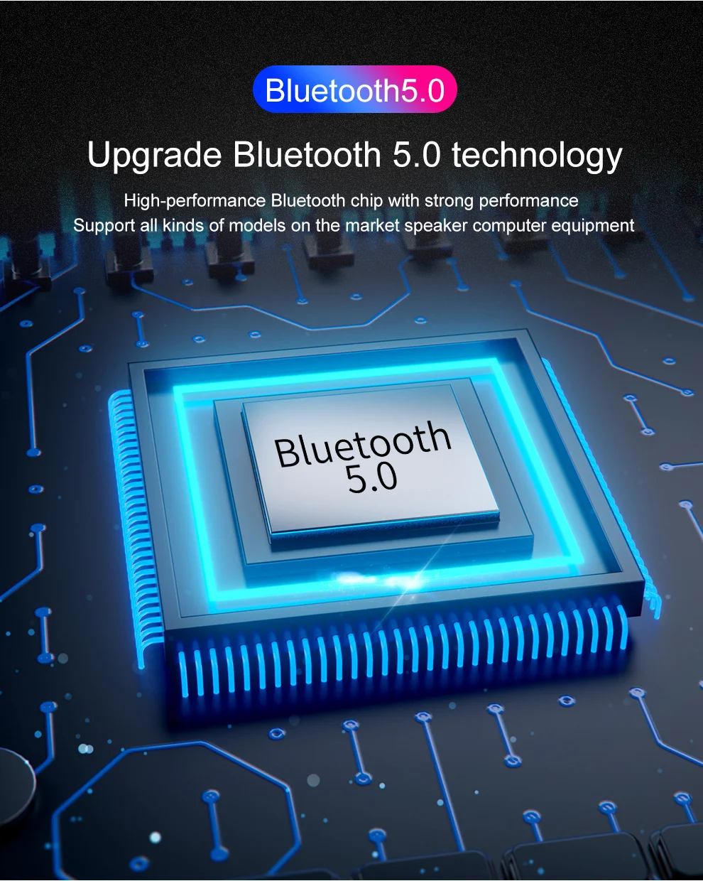 DISOUR 5.0 Receptor Bluetooth Inteligente NFC A2DP