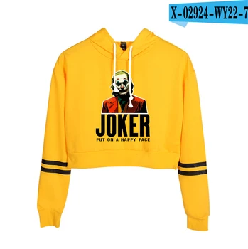 

Joker hoodie sweatshirts women navel sweatshirt yellow hoodie pink girls hoodies kpop tracksuit sweaters casual women hoodies