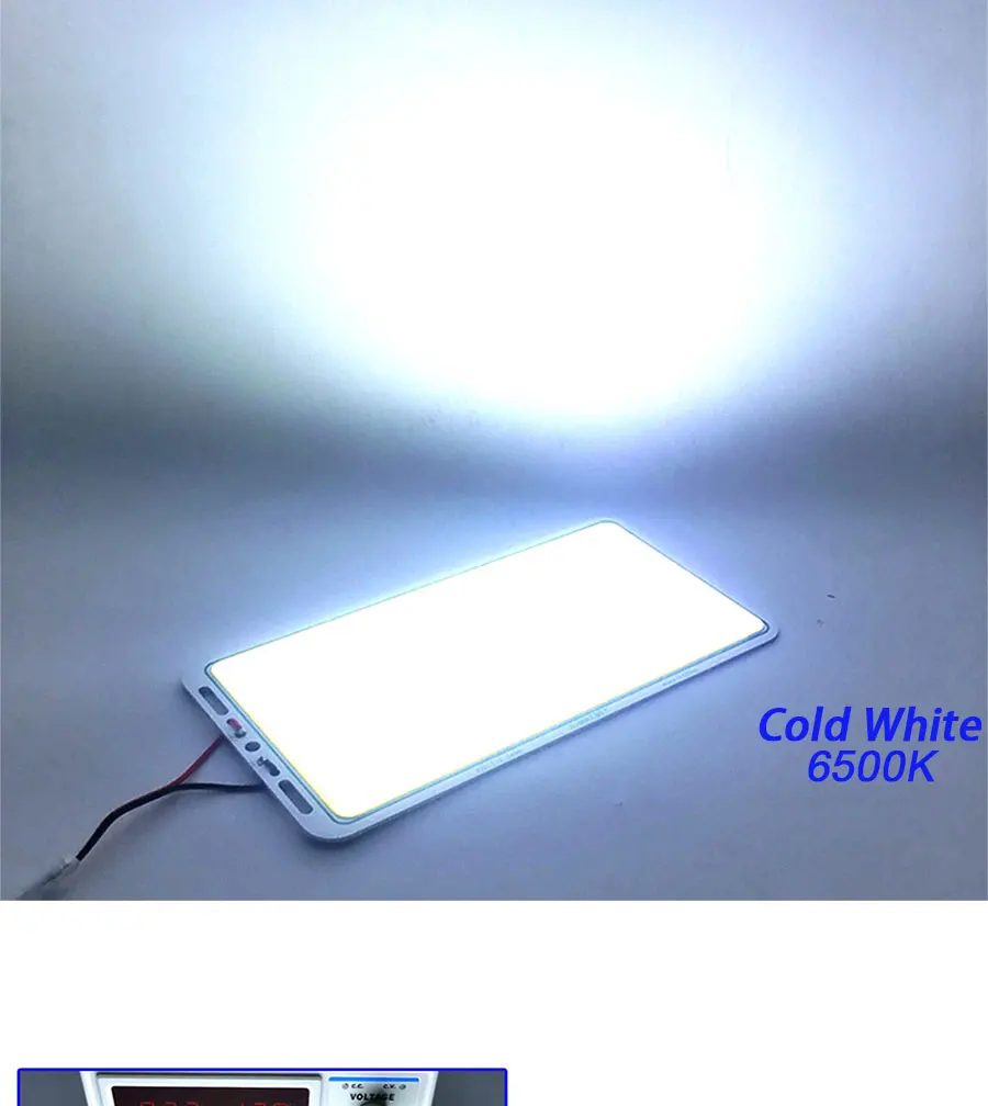 COB LED Chip Accessories for Outdoor Car Lighting Bulb DIY Super Bright 12V LED Panel Light Warm Cold White Lamp 220*113mm Board