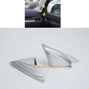 

Car Sticker Inner A Column Audio Speak Window Windshield Side Triangle Trim Part 2pcs For Mazda CX8 CX-8 2017 2018 2019 2020