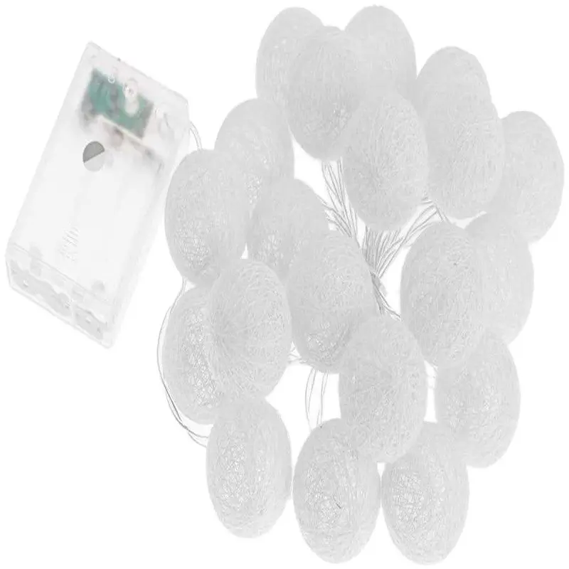 2M 5M led cotton ball garland lights string Christmas Christmas outdoorDIY holiday wedding party crib fairy lights decoration