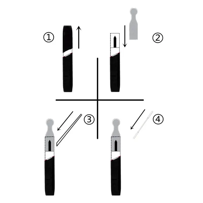 A Pair Silicone Slice For Iqos Blade Cleaning Protector For Iqos 3.0 2.4 Plus Multi Blade Clean Protector