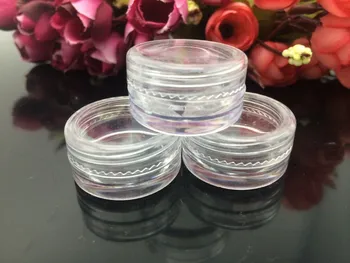 

50pcs Transparent Small Bottle Cosmetic Empty Jar Pot Eyeshadow Lip Balm Face Cream Sample Container