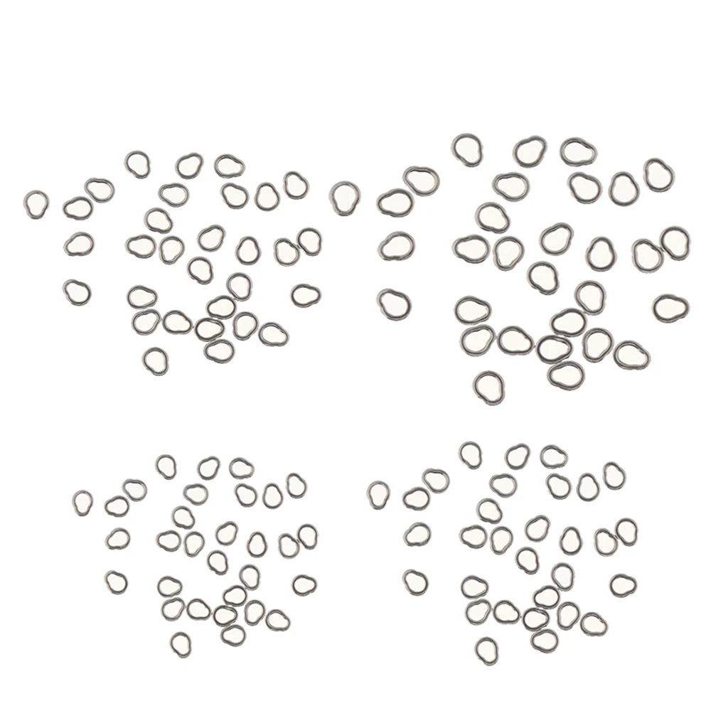 30pcs Stainless Steel Solid Rig Rings for Jigging, Assit Hooks Big Game