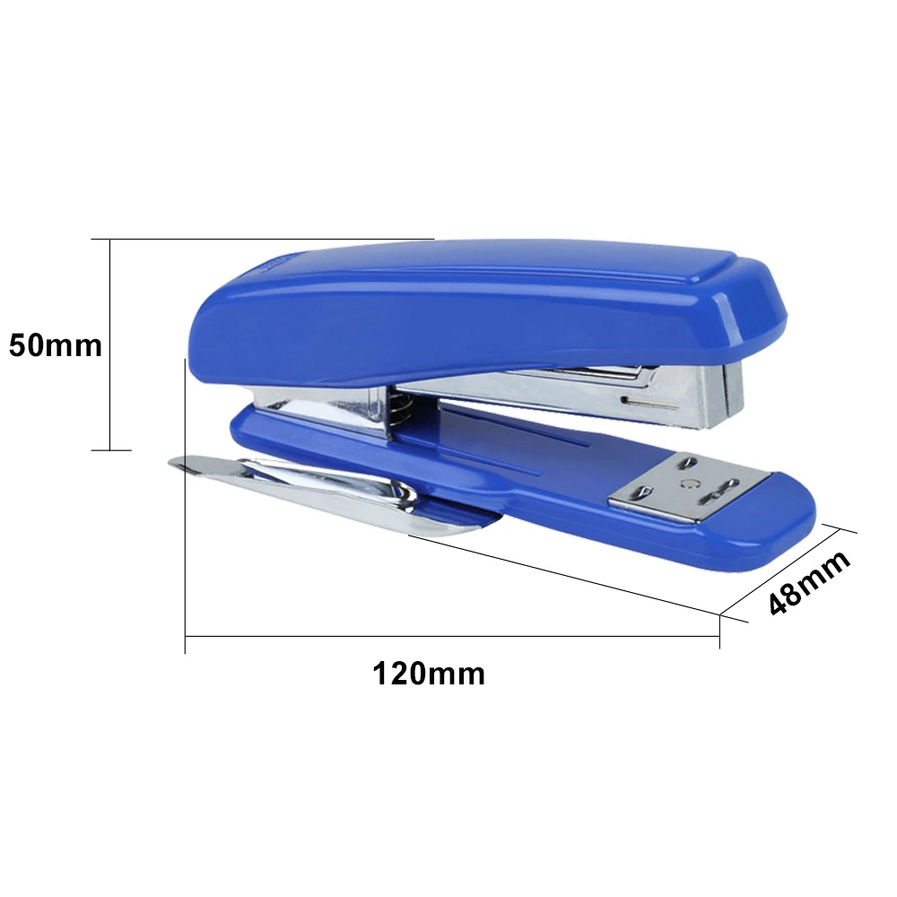 

Desktop Standard Stapler with Built-in Stapler Remover 25 Sheets Capacity Book Sewer Stapling Machine Rotary Reversible Anvil