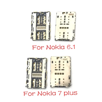 

For Nokia 7 Plus / 6.1 SIM Card Reader Holder Slot Tray Sim Slot Housing Parts