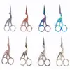 1Pc Professional Hairdressing Vintage Classic Scissors Nail Art Stork Crane Bird Cutters Styling Tools Hair Accessories 2021 1