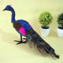 Ручной работы перо Павлин/Павлин Рисунок обучение моделирование модель домашний сад украшения ремесла подарки магазин/образование дисплей