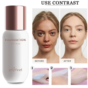 

Color Changing Home Travel Cosmetics For Lazy People Oil Control Face Base Chin Dressing Table Nose Liquid Makeup Foundation
