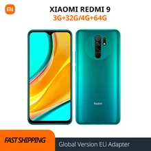 Redmi 9 Global Version 3GB+32GB/4GB+64GB Xiaomi SmartPhone Helio G80 Octa Core 13MP Quad Camera 6.53" FHD+ Display 5020mAh