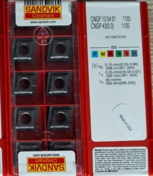 

10PCS SANDVI CARBIDE INSERT CNGP 120401 1105
