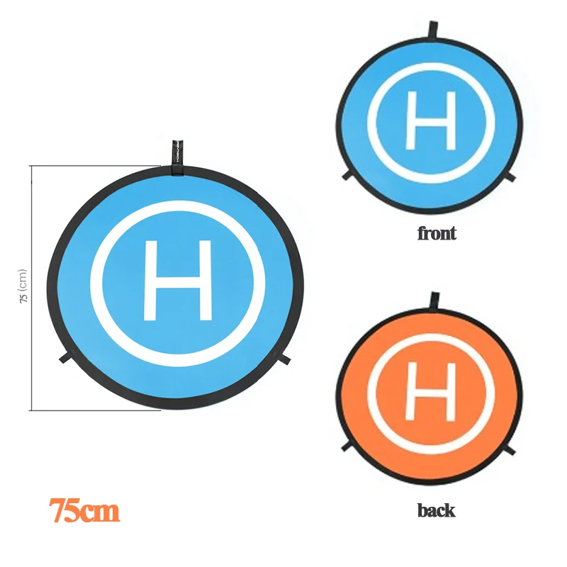 Портативная быстро складывающаяся посадочная площадка для дрона, парковочный фартук 55 см, 110 см, посадочная станция для DJI Mavic Air Eachine, E58, FIMI, X8, SE - Цвет: 75cm