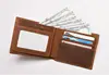 Free Engraving 100% Genuine Leather Men Wallet Gift Of Dad To Son V E1001-1015 Small Mini Card Holder Card Wallet Men 3