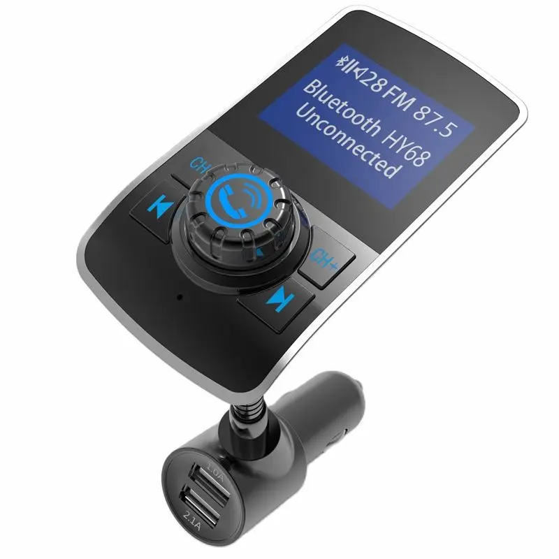 Двойной USB Bluetooth-совместимый автомобильный комплект Handsfree FM передатчик LCD