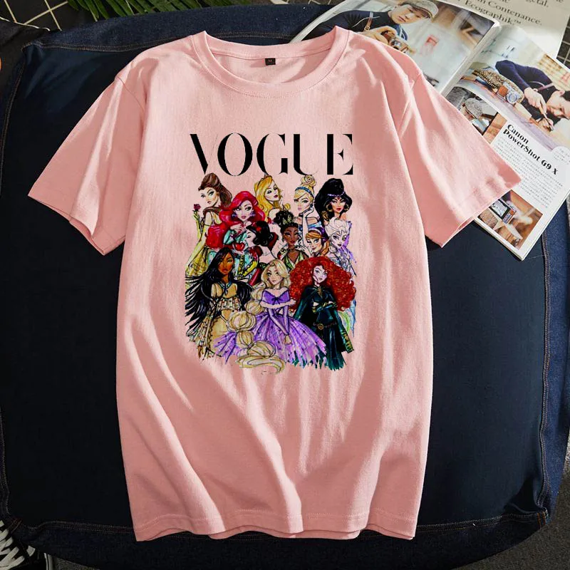 Новая мода Панк принцесса печатная Футболка 2018 Летний стиль модная женская