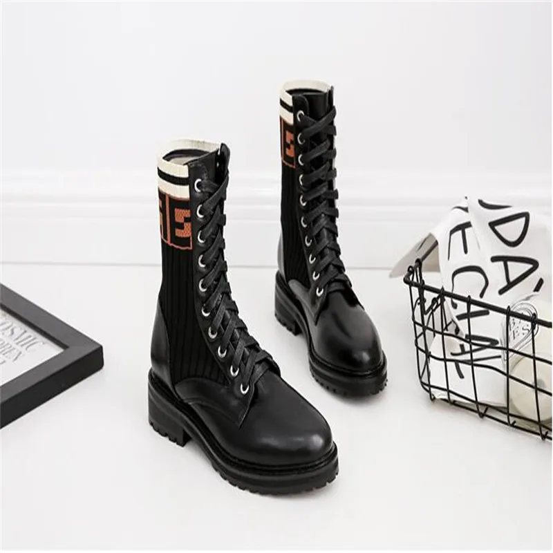 BBZAI/новые женские ботинки с узором в европейском и американском стиле обувь для ночного клуба на высоком каблуке 5 см удобная модная обувь для показа, Bottes Hiver, США, 4-7, 8