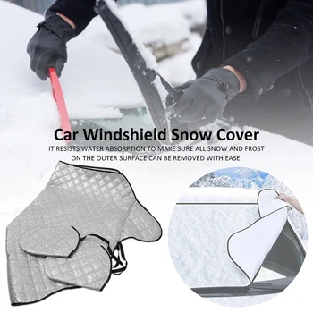 

Car Windshield Snow Cover Winter Cover For Ice Snow Frost UV Protection For Most Vehicles