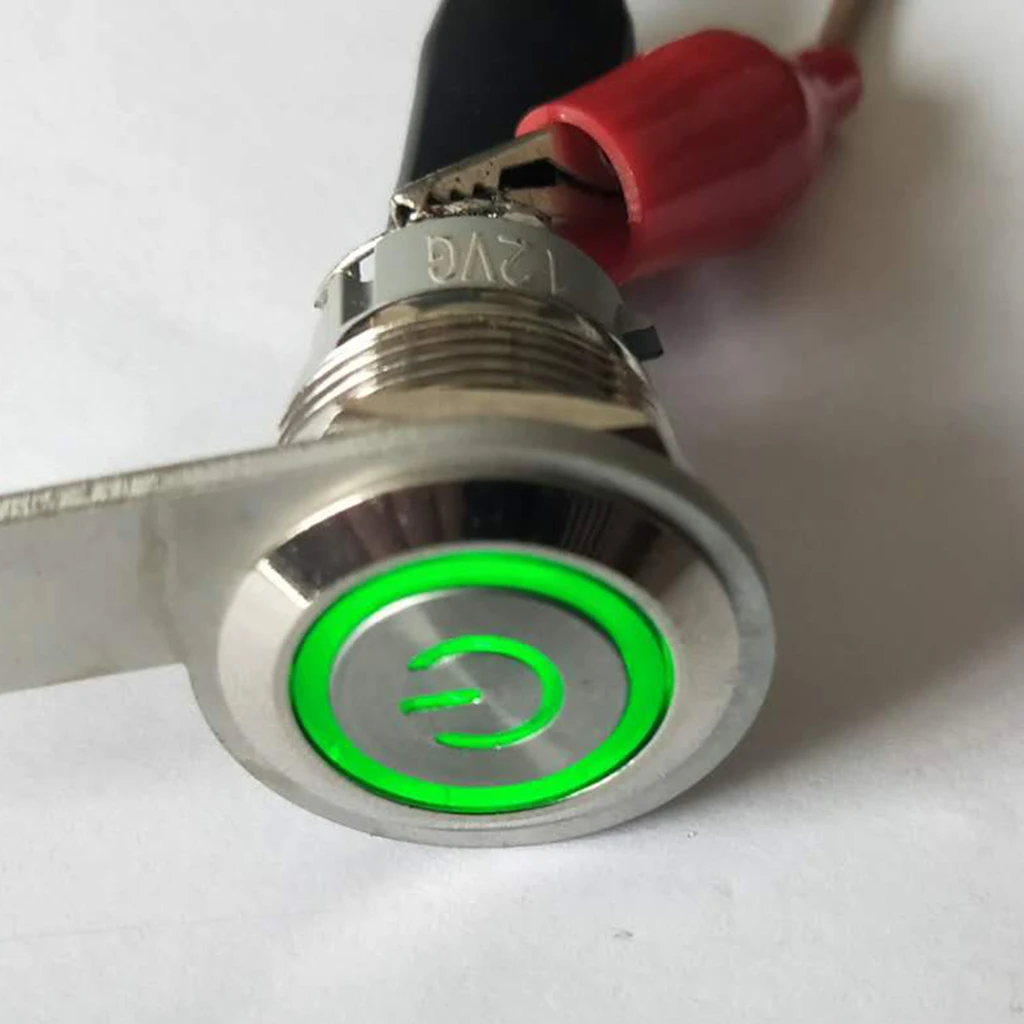 Светодиодный 12V мотоцикл одометр спидометр+ ручка бар вкл. Выкл. Переключатель зеленый