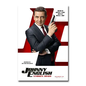 

J0125 Johnny English Strikes Again Movie Wall Sticker Silk Poster Art Light Canvas Home Decoration