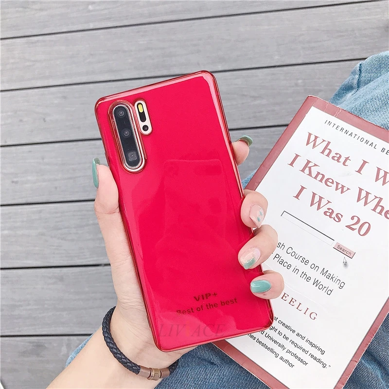 Роскошный мягкий чехол из ТПУ с покрытием для huawei p30 pro p20 lite mate 20 30 honor 9 10 lite 8x p smart y9 nova 3 3i силиконовый чехол
