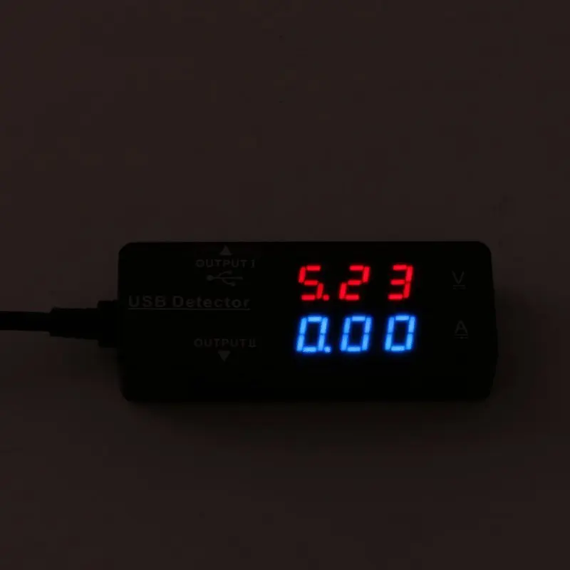 7 режимов USB 2,0 емкость аккумулятора цифровой мультиметр Амперметр Вольтметр Тестер 12 в ампер Напряжение детектор тока
