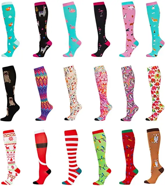 Compression Socks Women & Men Best For Running Athletic Crossfit Flight