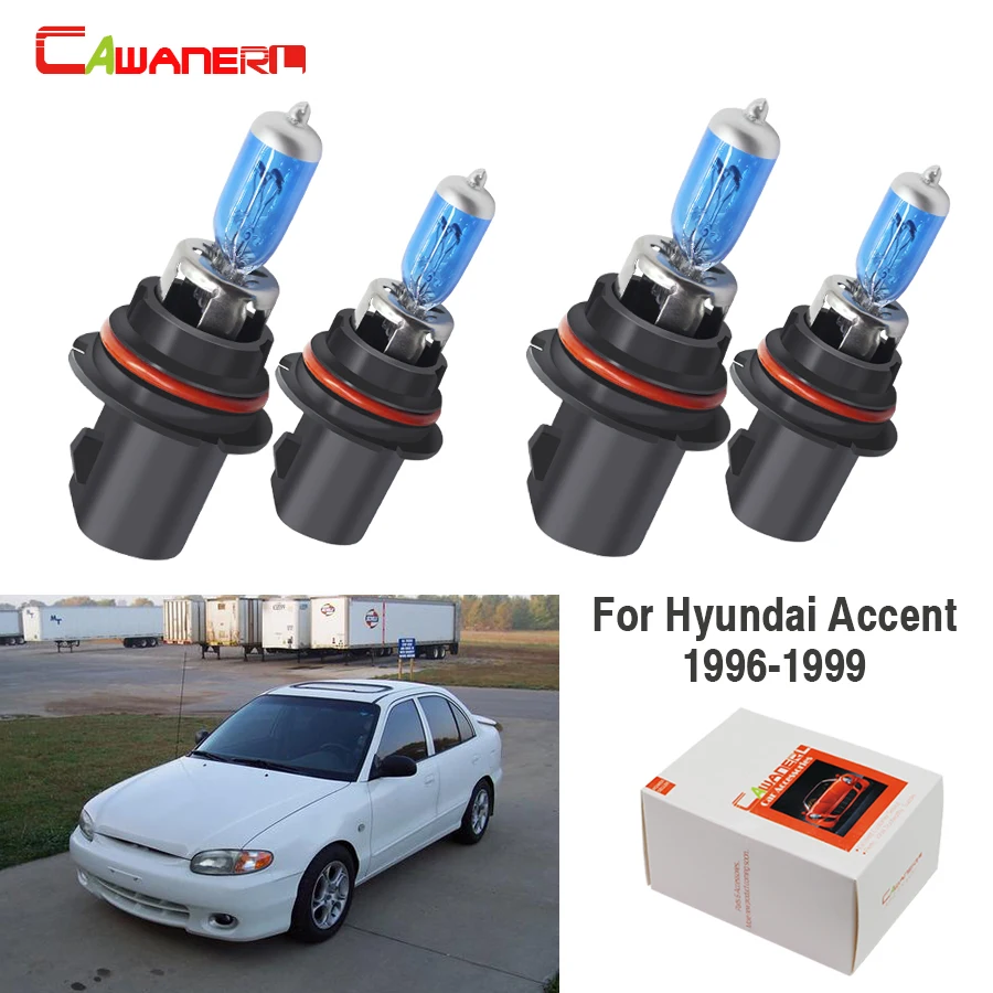 Cawanerl 4X100W 12V 4300K галогеновые лампы для фар светильник источник головной Hi/короче