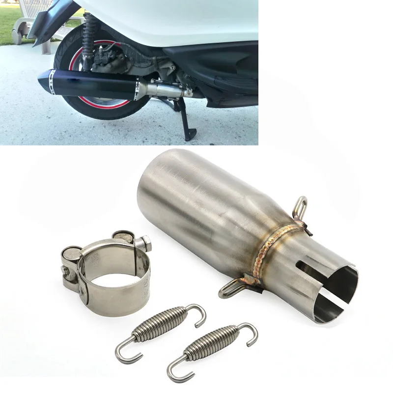12" Motorcycle Slip on Muffler Pipe Exhaust System Stainless Steel Universal new