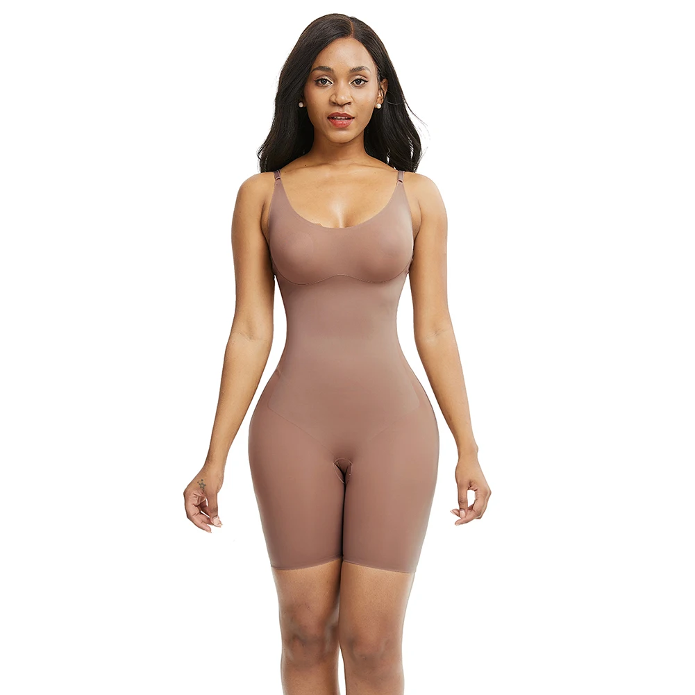 Skin Color Large Size Full Body Shaper Solid Color High