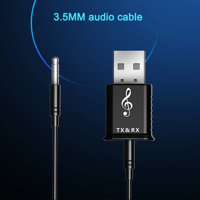 2 в 1 аудио приемник мини передатчик 5,0 Bluetooth 3,5 мм AUX Стерео Bluetooth передатчик для автомобиля ПК ТВ Беспроводной адаптер VDX99