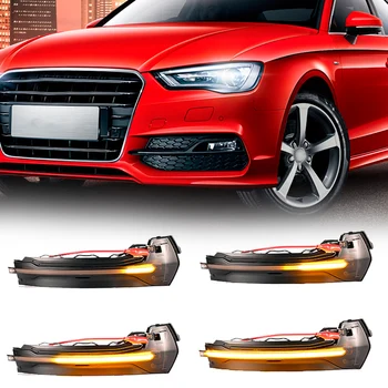 

Side Rear-View Mirror Light LED Dynamic Turn Signal Light Flowing Water Blinker For Audi A3 8V 2013-2018 S3/RS3 8V 2013-2020