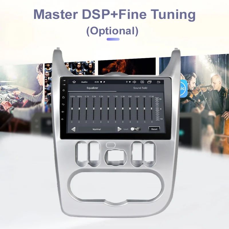 Funrover Android 9 0 2.5D + IPS Автомобильный dvd плеер для Renault Logan 1 Sandero Lada Lergus Dacia Duster радио gap