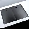 Stainless Steel Kitchen Sink with Folded Faucet Hidden Kitchen Basin Double Bowl Black Sink Nano Above Counter or Undermount ► Photo 2/6