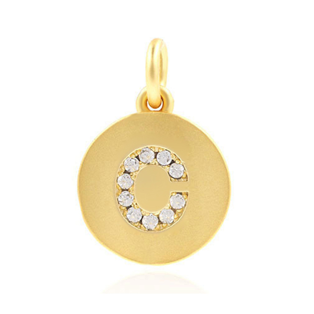 Letter Charms for Jewelry Making Supplies Charm Accessories Finding Diy Bracelet Necklace Earring copper Mosaic CZ 1pcs