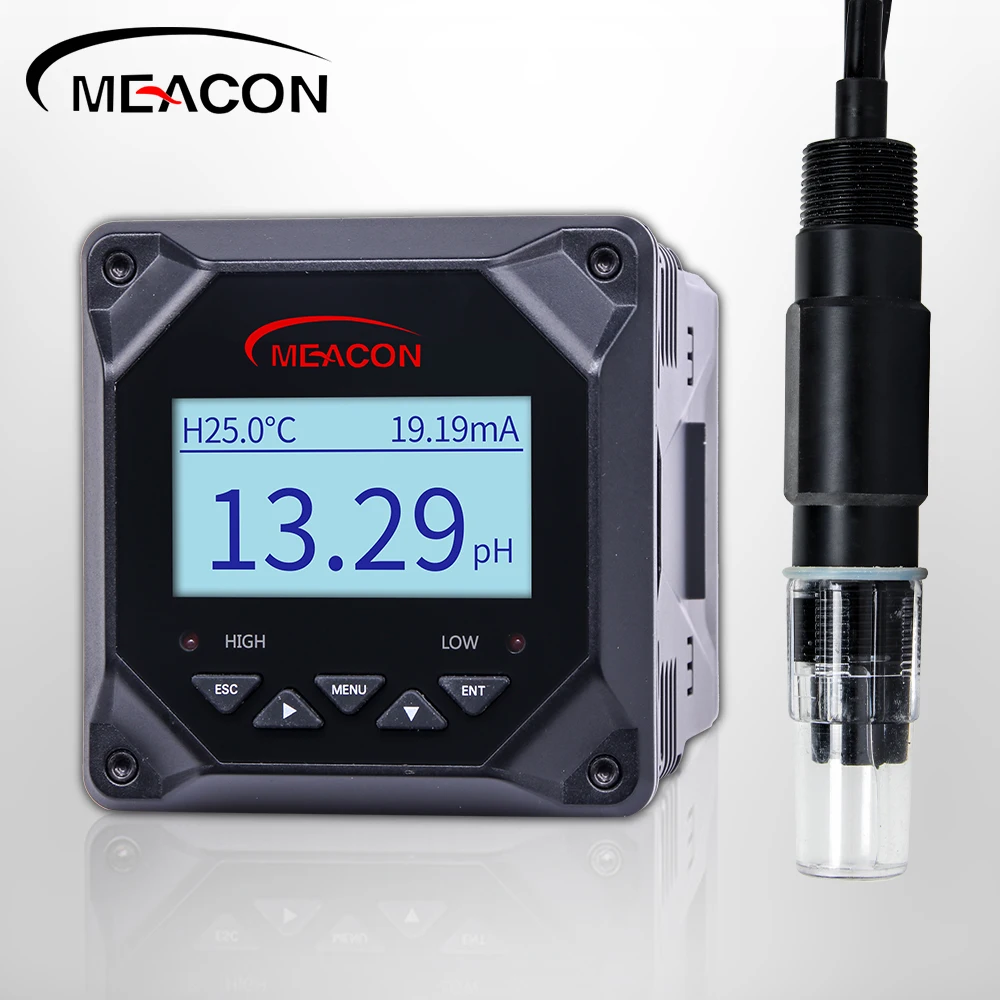 High accuracy digital ph meter controller aquarium liquid inline ph