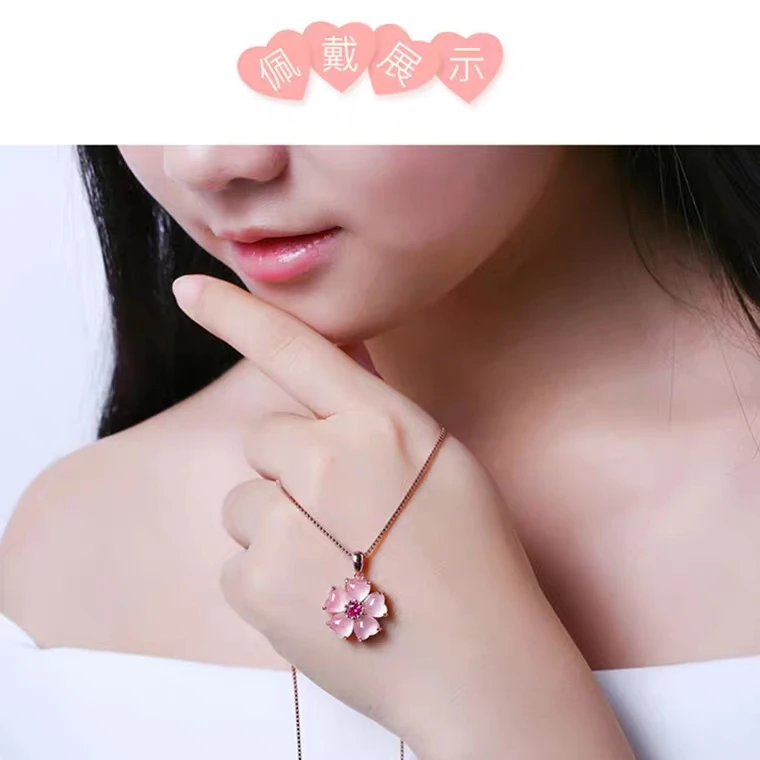 Natural Rose Quartz Star Light Pendant Women Flower Heart Mozambique 20x20mm Queen Clasp Crystal Pendant Jewelry AAAAA pendant necklace