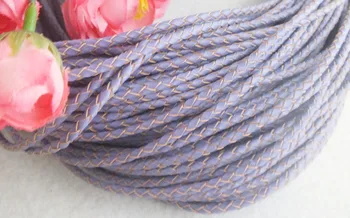 

2020-!!! -- 50/meter High quality 3 mm woven real cowhide rope