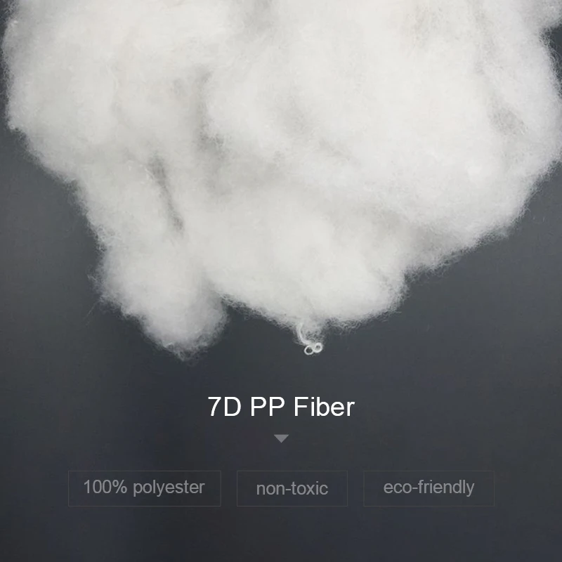 Pillow Filling Material 7D High Quality Environmental Protection Pp Cotton High Elastic Doll Pillow Filled With Cotton Silk 400-600g