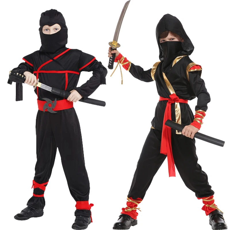 Ninja for children boys Costumes Cosplay Costume Martial Arts Ninja Costumes For Kids Fancy Party Decorations
