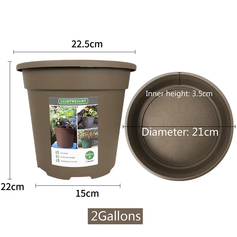 Min Flower Pots Planters Pot Trays Plastic Pots Creative Small Bonsai Pots for Succulent plants Garden Desk Home Decor