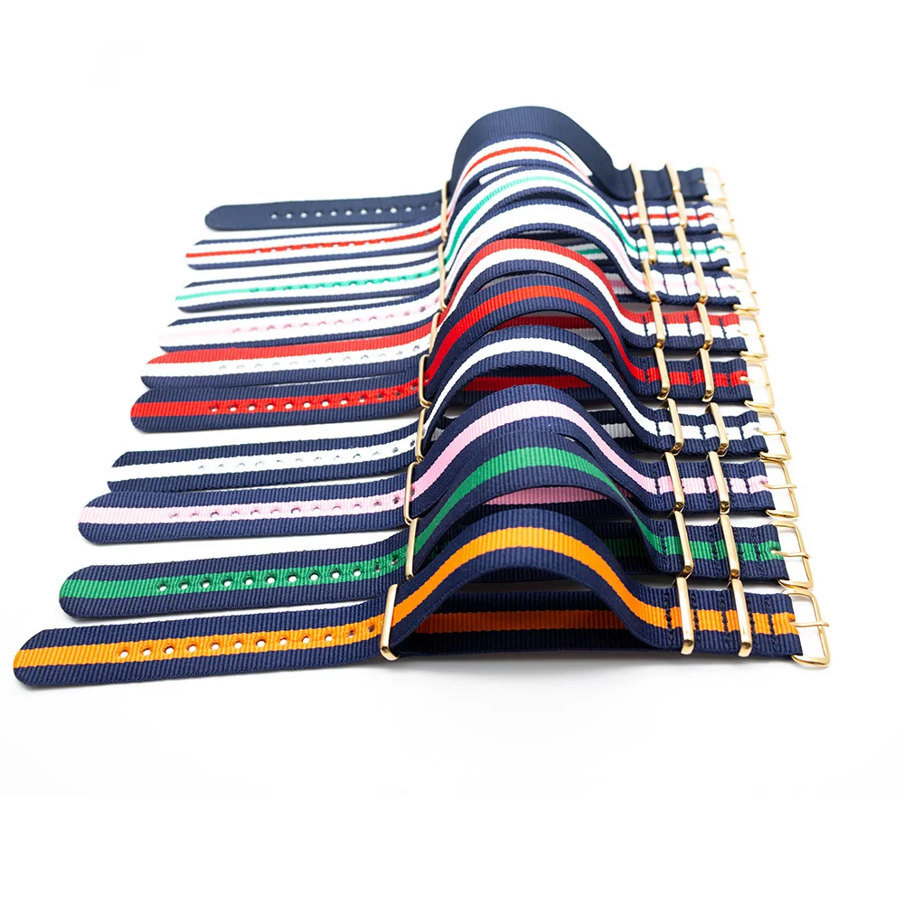 Ремешок для часов DW с золотой пряжкой нейлоновый ремешок мужские аксессуары часы