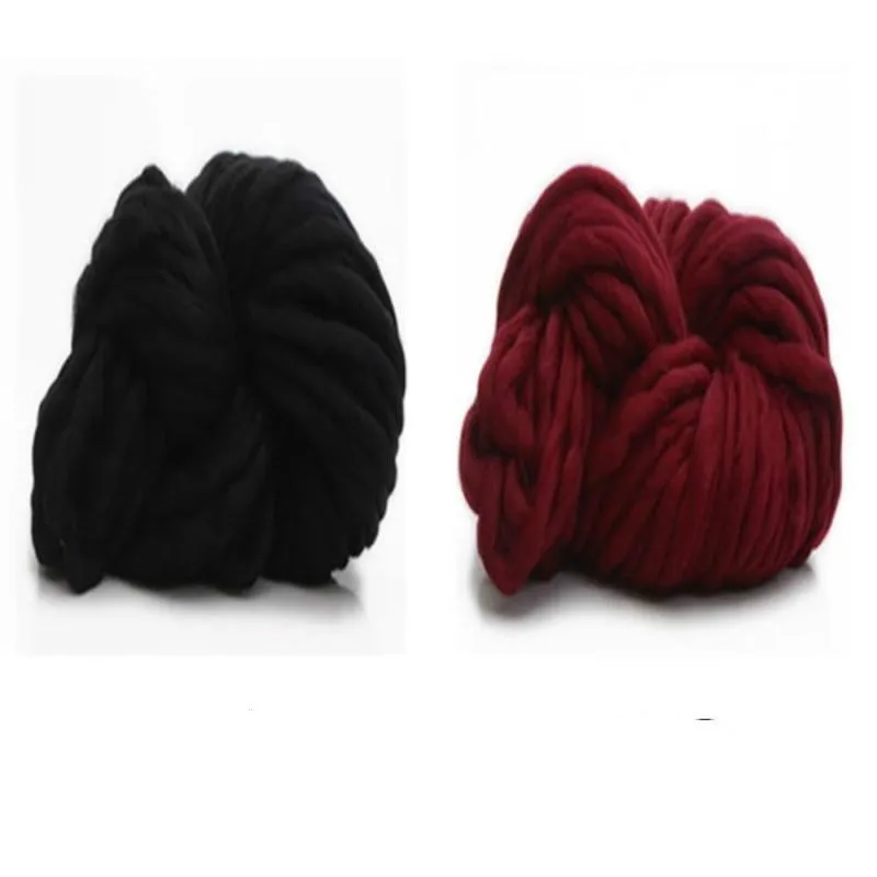 

1PCS/250g DIY Yarn Bulky Roving Big Knitting Thick Iceland Wool Crochet Woolen Chunky 22 Colors Soft Comfortable Solid
