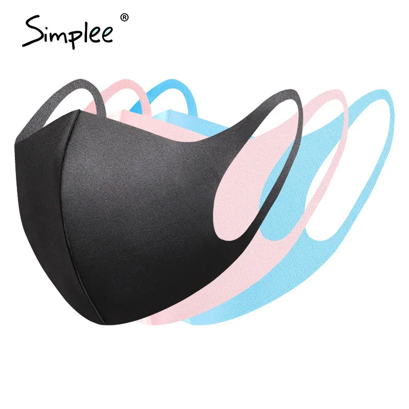 

1PC Dustproof Mouth-muffle Mouth Mask For Man Women Face Mask Black Protection Washable Reusable Masks