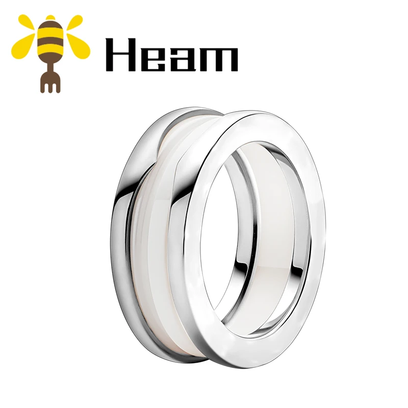 Heam,, высокое качество, серебро 925 пробы, болгарийская пара, кольцо для женщин, розовое золото, Керамическая форма, модные свадебные ювелирные изделия