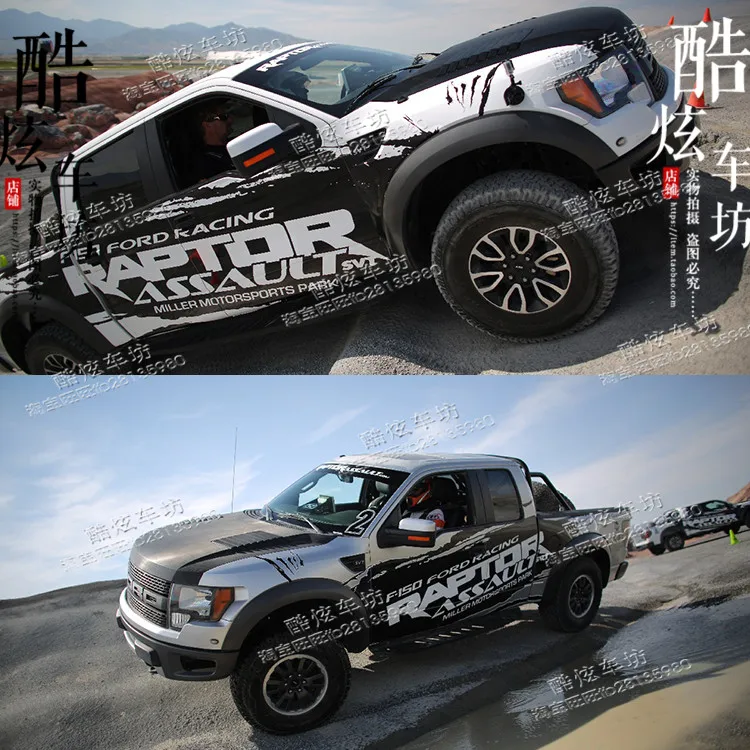 I Автомобильные наклейки для Ford Raptor F150 Ranger, наружные украшения, модификация Raptor Ranger, наклейки для пикапа, принадлежности - Название цвета: I